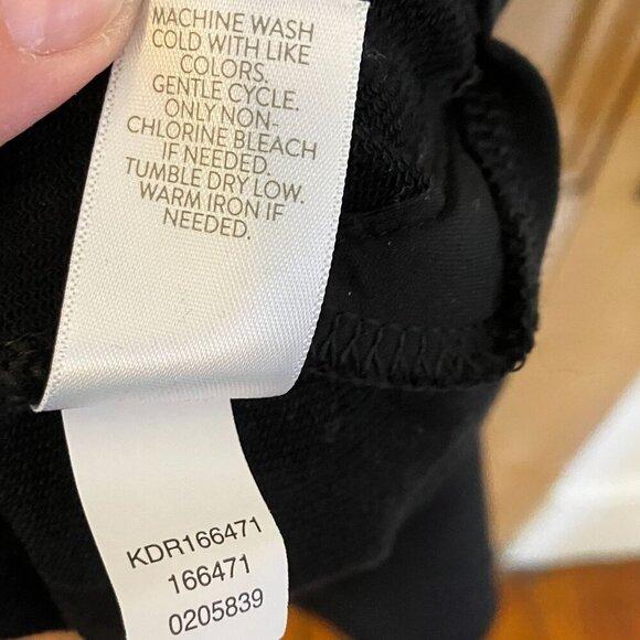 J.Jill Womens Pure Jill Elements Modest Stretch Pima Dress Medium Black SP EXC - Picture 7 of 11